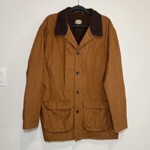 Cabelas Barn Chore Coat Mens Size LT Tall Camel Tan Cotton Canvas Field Hunting
